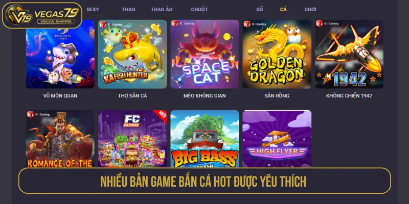Khám phá sảnh game bắn cá hấp dẫn được lòng các bet thủ