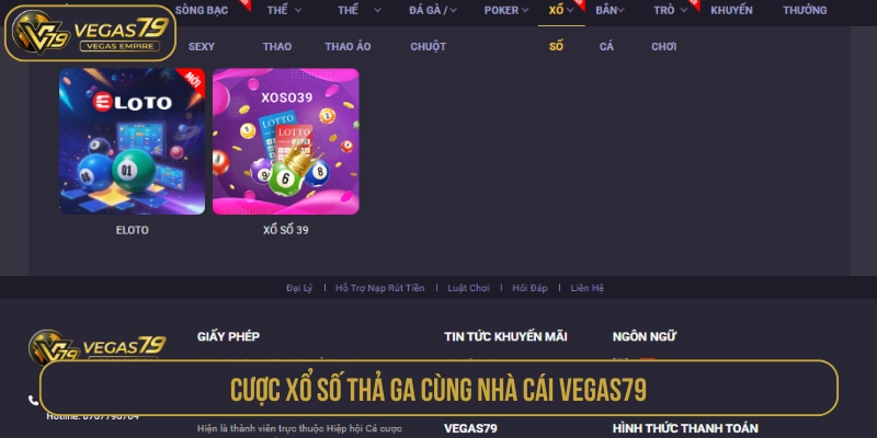 Sảnh cược xổ số hấp dẫn với nhiều sự lựa chọn